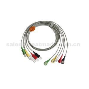 Használja a 700-0007-09 Tru-Link Leadwire készleteket, 5-Lead, Snap, IEC, 24in és 2PIN