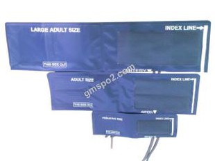 Gyermek, felnőtt, nagy felnőtt kék tartós egyetlen kettős cső NIBP mandzsetta nélkül Gasbag