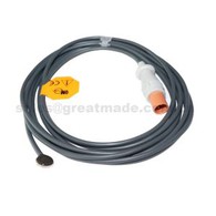 HP kompatibilis felnőtt / gyermek bőr felületi hőmérsékletmérő-szonda, L = 3 m, 12 mm