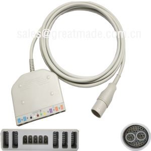 Használható Lohmeier 98.060.120 / A többparaméteres elosztó kábel (IBP * 2, hőmérséklet * 2, 5-vezetékes EKG, Spo2)