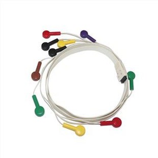 10 vezetékes Holter EKG-kábel Mortara T12-hez