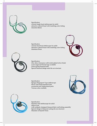 Professzionális eloxált alumínium egyfejű sztetoszkóp fejgátló sztetoszkóppal